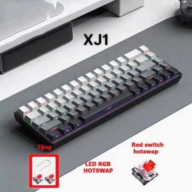 Bàn phím cơ không dây RS01 3 mode Dành cho văn phòng và game, hoàn tiền 100%