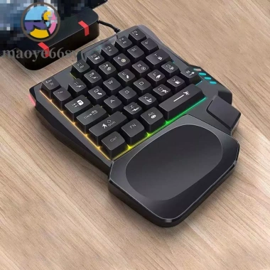 Bàn phím cơ MAOYE66SY 35 phím một tay phát sáng USB cho game và điện thoại