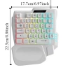 Bàn phím cơ MAOYE66SY 35 phím một tay phát sáng USB cho game và điện thoại 2