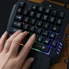 Bàn phím cơ MAOYE66SY 35 phím một tay phát sáng USB cho game và điện thoại 4