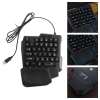 Bàn phím cơ MAOYE66SY 35 phím một tay phát sáng USB cho game và điện thoại 7