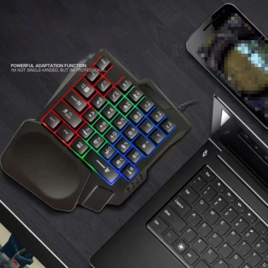 Bàn phím cơ MAOYE66SY 35 phím một tay phát sáng USB cho game và điện thoại 9 Bàn phím cơ MAOYE66SY 35 phím một tay phát sáng USB cho game và điện thoại 9