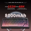 Bàn phím cơ Onikuma K81 không dây 2.4G Bluetooth, LED RGB, 3 chế độ, 5 pin hotswap, sạc pin - Giá chỉ 499.000₫ 4