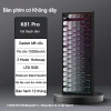 Bàn phím cơ Onikuma K81 không dây 2.4G Bluetooth, LED RGB, 3 chế độ, 5 pin hotswap, sạc pin - Giá chỉ 499.000₫ 10