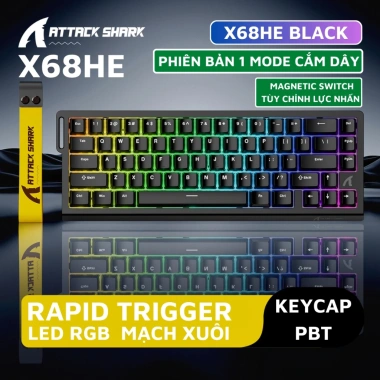 Bàn Phím Cơ Shark X68 HE - Polling 8KHz, LED RGB, Mạch Xuôi, Giá 1.090.000₫ 10