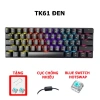 Bàn phím cơ Tiroshi mini rút gọn LED Rainbow, dùng cho laptop và PC, chỉ 288.999đ 7