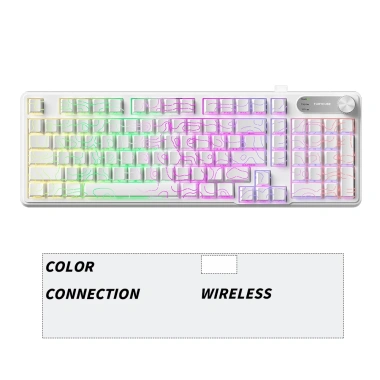 Bàn phím FURYCUBE IP98 PRO Bluetooth/USB, LED RGB, Smart Knob, Keycap PBT cao cấp, không ồn - Giá chỉ 469.000₫ 10