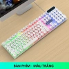 Bàn phím gaming giả cơ PANTSAN PK100 trắng có dây, nút tròn, LED 7 màu thiết kế cực đẹp 7