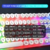 Bàn phím gaming giả cơ YINDIAO PK100 có dây, nút tròn, LED RGB, chống nước, Game & Văn phòng 4