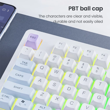 Bàn Phím Gaming Không Dây XUNFOX Bluetooth 2.4G LED RGB - Giá chỉ 489.000₫