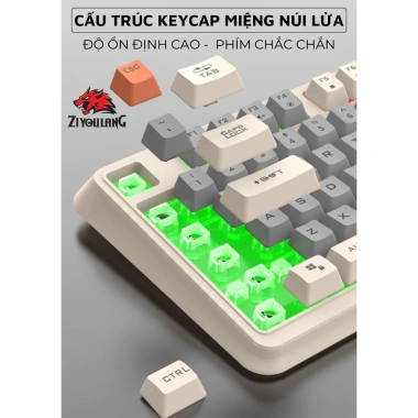 Bàn Phím Gaming LED ZiyouLang K82 Phím Êm Giảm Ồn Núm Xoay Cao Cấp 7 Bàn Phím Gaming LED ZiyouLang K82 Phím Êm Giảm Ồn Núm Xoay Cao Cấp 7