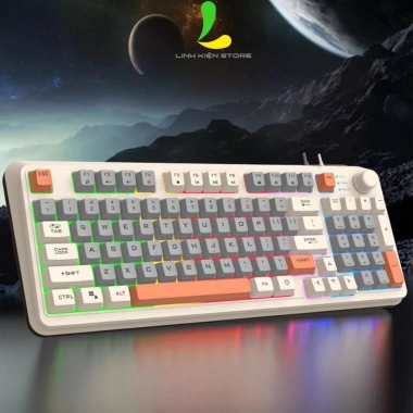 Bàn phím gaming XUNFOX K82/K10/K820 có dây công thái học LED Rainbow - Giá 219.000đ 10