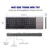 Bàn Phím Gập Gọn Bluetooth Mini với Touchpad, Bảo Hành 3 Tháng Đổi 1 Giá ưu đãi 760.000₫