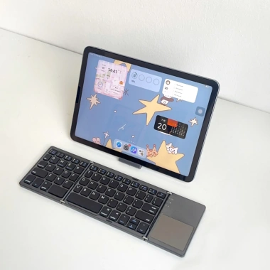 Bàn Phím Gập Gọn Bluetooth Mini với Touchpad, Bảo Hành 3 Tháng Đổi 1 Giá ưu đãi 760.000₫