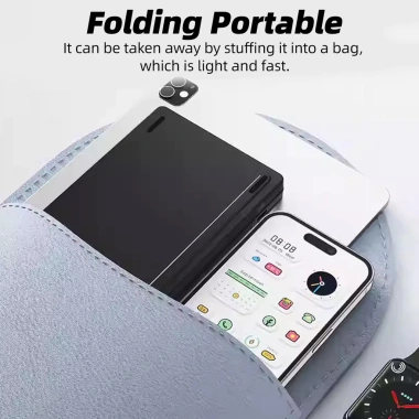 Bàn phím gấp mỏng Bluetooth 5.2, gập lại đa thiết bị, không dây - Giá 363.000đ