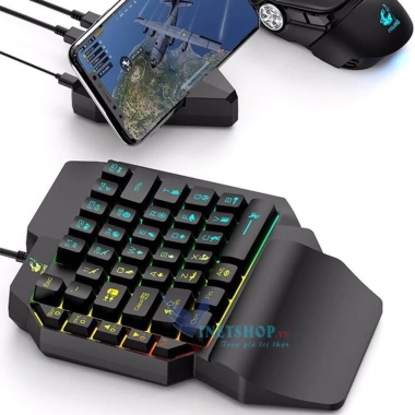Bàn phím giả cơ FREE WOLF K15 - Pubg Mobile, Free Fire trên điện thoại, tablet, laptop - Giá 139.000 VND