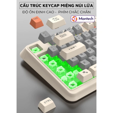 Bàn Phím Giả Cơ Gaming K82 LED Pro - Phím Êm, Giảm Ồn, Núm Xoay Âm Lượng, Chống Nước, Giá Ưu Đãi 339k