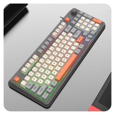 Bàn Phím Giả Cơ Gaming K82 LED Pro - Phím Êm, Giảm Ồn, Núm Xoay Âm Lượng, Chống Nước, Giá Ưu Đãi 339k 10 Bàn Phím Giả Cơ Gaming K82 LED Pro - Phím Êm, Giảm Ồn, Núm Xoay Âm Lượng, Chống Nước, Giá Ưu Đãi 339k 10
