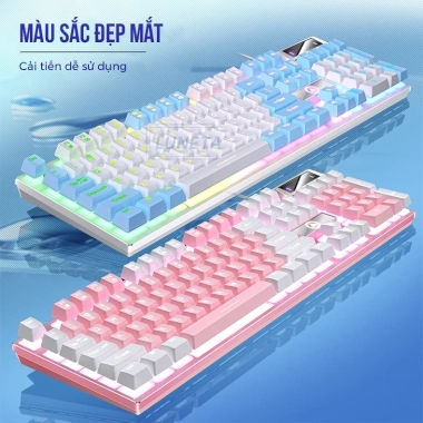Bàn phím giả cơ LUNETA KB03 LED đa màu, công thái học K500 - Giá ưu đãi 165.610₫ 3 Bàn phím giả cơ LUNETA KB03 LED đa màu, công thái học K500 - Giá ưu đãi 165.610₫ 3