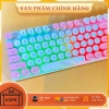 Bàn phím giả cơ nút tròn 2 màu đen trắng, LED đa màu, siêu bền, chỉ 129.900 VND 9