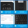 Bàn phím GOOJODOQ và Chuột Bluetooth không dây LED, đèn nền cho iPad & Android 6