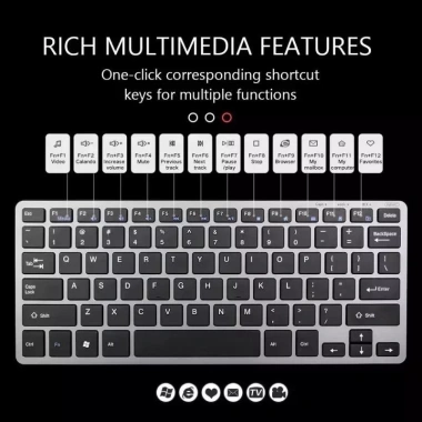 Bàn phím không dây 2.4GHz Bluetooth 5.0 mini cho ĐT, tablet, laptop, tivi V780 - chỉ 250.000₫ 4 Bàn phím không dây 2.4GHz Bluetooth 5.0 mini cho ĐT, tablet, laptop, tivi V780 - chỉ 250.000₫ 4