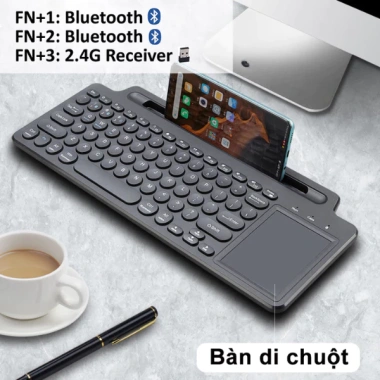Bàn Phím Không Dây BK569 - 3 Chế Độ, Tương Thích Bluetooth, Giá Chỉ 299.000 VND 6 Bàn Phím Không Dây BK569 - 3 Chế Độ, Tương Thích Bluetooth, Giá Chỉ 299.000 VND 6