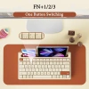 Bàn phím không dây Bluetooth 79 phím, khe giữ điện thoại, đa phương tiện Windows Mac Android - 636.808₫ 5