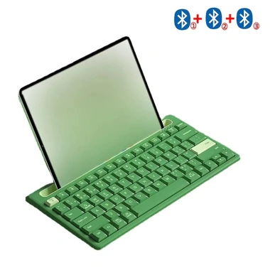 Bàn phím không dây Bluetooth 79 phím, khe giữ điện thoại, đa phương tiện Windows Mac Android - 636.808₫