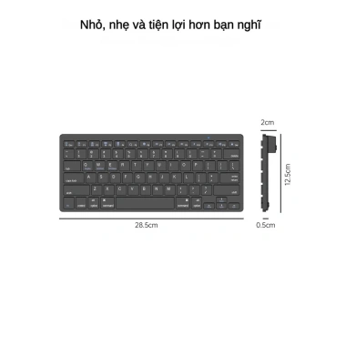 Bàn phím không dây Bluetooth CLUBLU - Dùng cho laptop, điện thoại, iPad, tablet, giảm 22% còn 148.000₫ 5