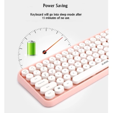 Bàn phím không dây Bluetooth đa thiết bị Steam Retro Round Keycap 308I - Giá chỉ 540.100 VND, phù hợp điện thoại, tablet, laptop