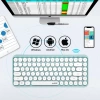 Bàn phím không dây Bluetooth đa thiết bị Steam Retro Round Keycap 308I - Giá chỉ 540.100 VND, phù hợp điện thoại, tablet, laptop 4