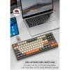 Bàn phím không dây Bluetooth Free Wolf M87 LED cầu vồng 87 phím PBT, pin sạc 509k 7