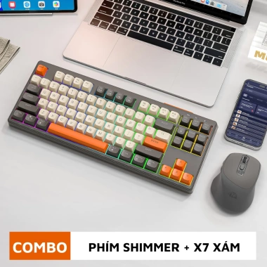 Bàn phím không dây Bluetooth Free Wolf M87 LED cầu vồng 87 phím PBT, pin sạc 509k 10 Bàn phím không dây Bluetooth Free Wolf M87 LED cầu vồng 87 phím PBT, pin sạc 509k 10