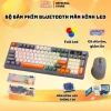 Bàn phím không dây Bluetooth M96 LED 7 màu, PBT cao cấp, 2 mode, gõ êm, chống ồn Win/Mac