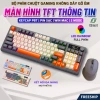 Bàn phím không dây Bluetooth M96 LED 7 màu, PBT cao cấp, 2 mode, màn hình, gõ êm chống ồn - Giá 542.697₫