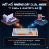 Bàn phím không dây Bluetooth M96 LED 7 màu, PBT cao cấp, 2 mode, màn hình, gõ êm chống ồn - Giá 542.697₫ 3