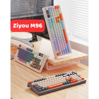 Bàn phím không dây Bluetooth M96 Rainbow, Pin sạc 2.000mAh, Phím PBT, 489.000đ 8