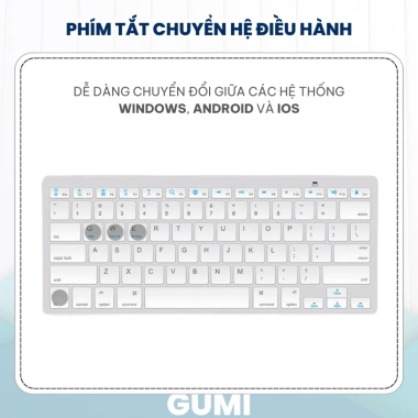 Bàn Phím Không Dây Bluetooth MAC05 GUMITECH - Siêu Mỏng Sang Trọng, Hiệu Năng Mạnh Mẽ, Giá 173.000₫ 4 Bàn Phím Không Dây Bluetooth MAC05 GUMITECH - Siêu Mỏng Sang Trọng, Hiệu Năng Mạnh Mẽ, Giá 173.000₫ 4