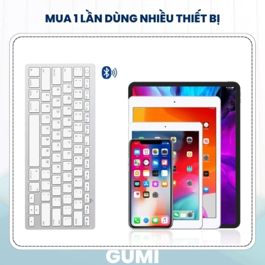 Bàn Phím Không Dây Bluetooth MAC05 GUMITECH - Siêu Mỏng Sang Trọng, Hiệu Năng Mạnh Mẽ, Giá 173.000₫ 9 Bàn Phím Không Dây Bluetooth MAC05 GUMITECH - Siêu Mỏng Sang Trọng, Hiệu Năng Mạnh Mẽ, Giá 173.000₫ 9
