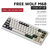 Bàn phím không dây Core X Free Wolf M68 Bluetooth 5.3 LED Pin sạc - Giá 279.000₫ 3