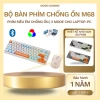 Bàn phím không dây Free Wolf M68 Bluetooth 5.3: Đa năng LED, Pin sạc, 2 mode, giá chỉ 279.000₫
