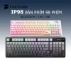 Bàn Phím Không Dây IP98 PRO Bluetooth 2.4G USB - Không ồn, LED RGB, núm xoay, game & văn phòng - Giá chỉ 447.000₫