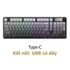 Bàn Phím Không Dây IP98 PRO Bluetooth 2.4G USB - Không ồn, LED RGB, núm xoay, game & văn phòng - Giá chỉ 447.000₫ 10