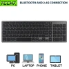 Bàn phím không dây K635 - pin sạc TypeC, đa kết nối Bluetooth 5.0/3.0 & USB 2.4GHz, giảm giá 18%