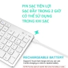 Bàn phím không dây K635 - pin sạc TypeC, đa kết nối Bluetooth 5.0/3.0 & USB 2.4GHz, giảm giá 18% 4