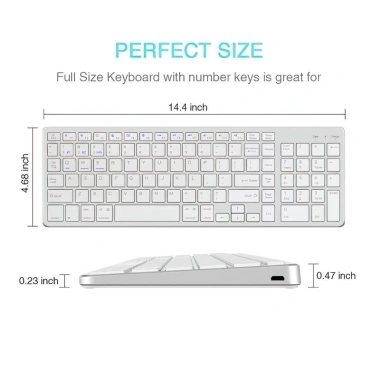 Bàn phím không dây K635 - pin sạc TypeC, đa kết nối Bluetooth 5.0/3.0 & USB 2.4GHz, giảm giá 18% 6