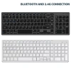 Bàn phím không dây K635 - pin sạc TypeC, đa kết nối Bluetooth 5.0/3.0 & USB 2.4GHz, giảm giá 18% 9