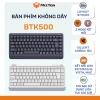 Bàn phím không dây Meetion BTK500 87 phím, chống ồn, Bluetooth/USB, 100h pin sạc, giá 339.000đ