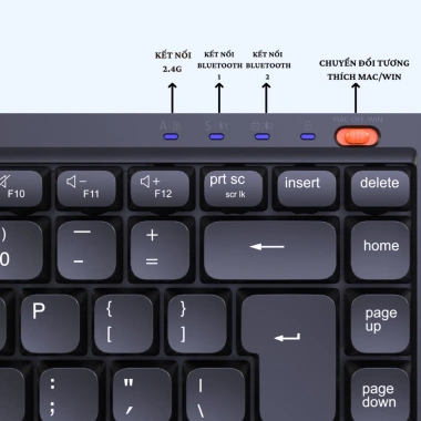 Bàn phím không dây Meetion BTK500 87 phím, chống ồn, Bluetooth/USB, 100h pin sạc, giá 339.000đ 2